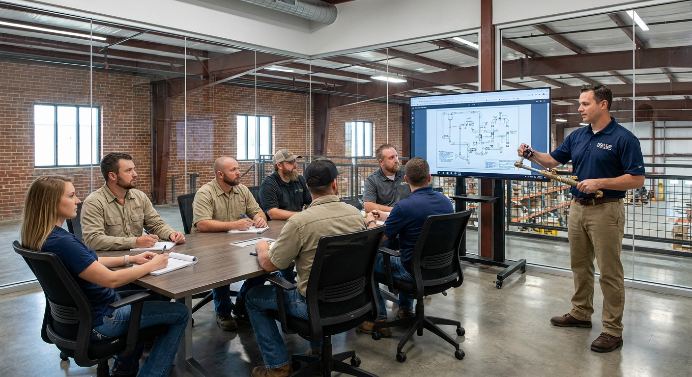 Metropolitan Pipe professional group training for plumbing and heating contractors